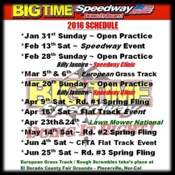 2016 Big Time Schedule