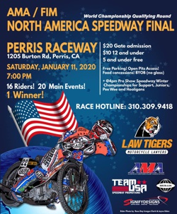 2018 AMA/FIM North American Speedway Final Flyer